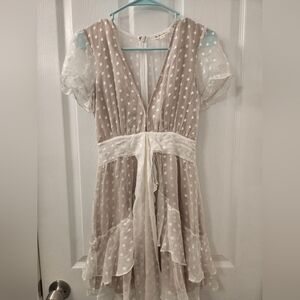 For love & Lemons, size extra small,beige